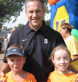 Mark Dantonio at the JDRF Walk