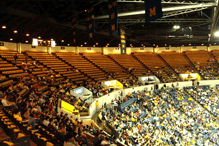 Image result for virtually empty crisler arena