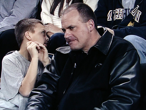 Coach Rodriguez at EMU game