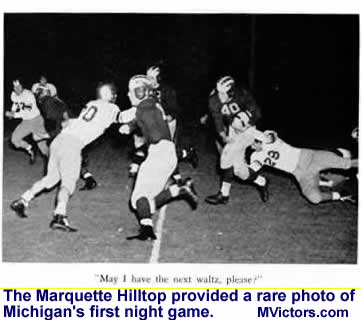 Michigan's first night game vs. Marquette in 1944