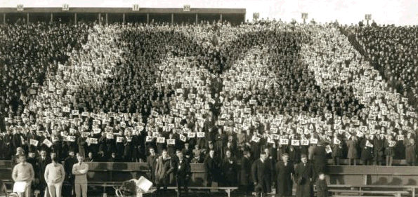 Tradition: Michigan Students Forming The Block M — MVictors.com ...